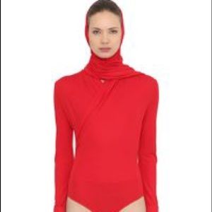 Versace hooded body suit